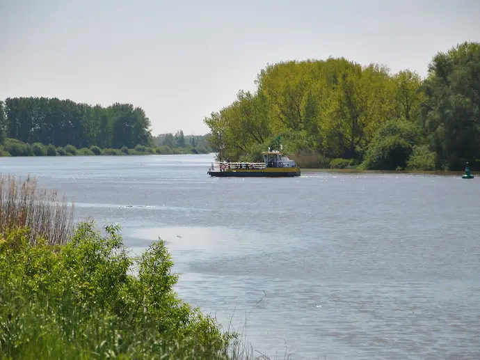 landschap schelde-durme boot op rivier